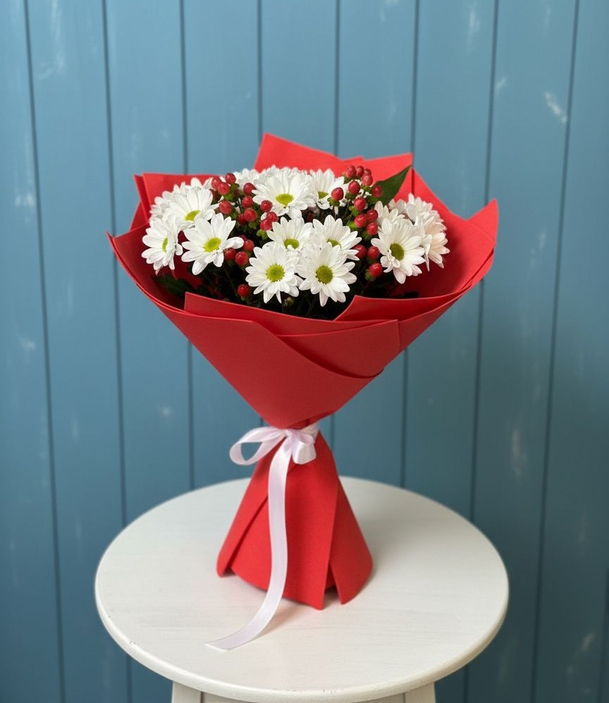 Букет цветов из: Хризантемы в Укромном