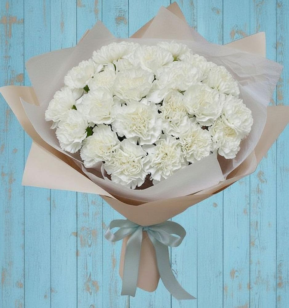 Букет цветов из: Гвоздики в Укромном