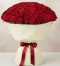 Букет 101 Красная роза Милано в Укромном