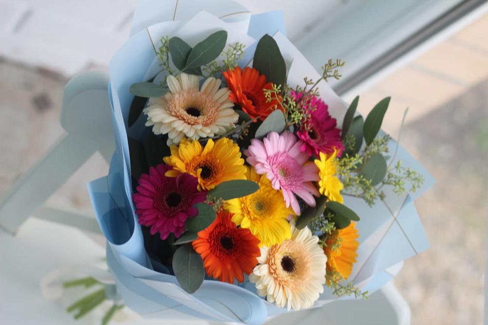 Букет цветов из: Герберы в Укромном