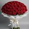 Букет 101 Красная роза Блэк Мэджик в Укромном