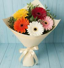 Букет цветов из:  Герберы в Укромном