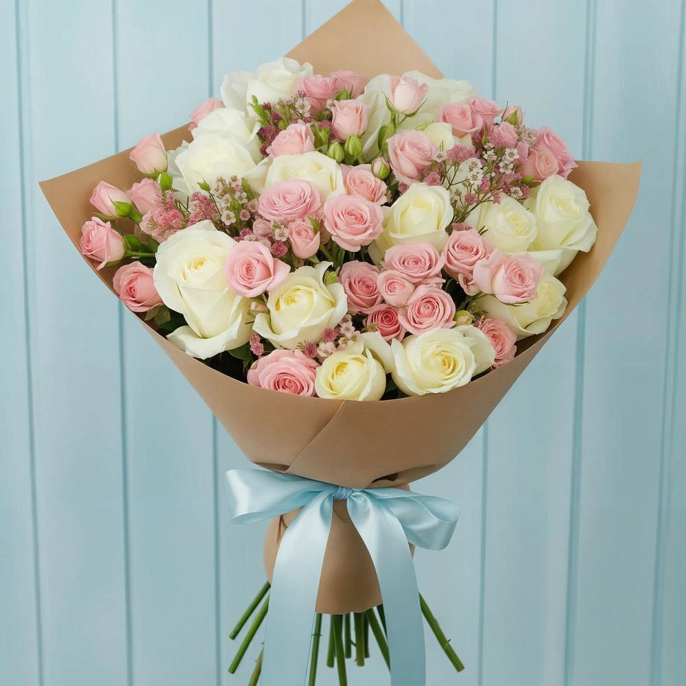 Букет цветов из: Розы в Укромном