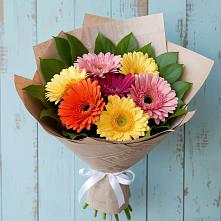 Букет цветов из:  Герберы #REPLACE_PRED# Укромном