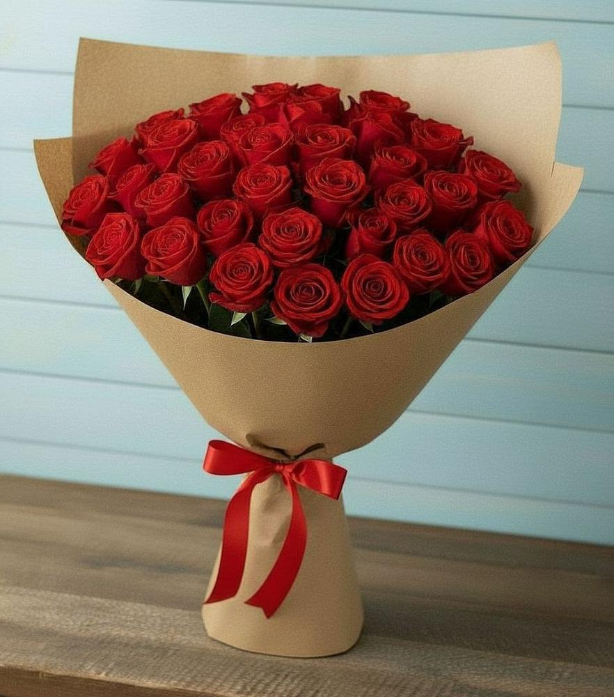 Букет Красные розы Милано в Укромном