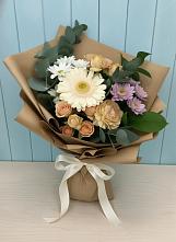 Букет цветов из:  Герберы и Хризантемы в Укромном