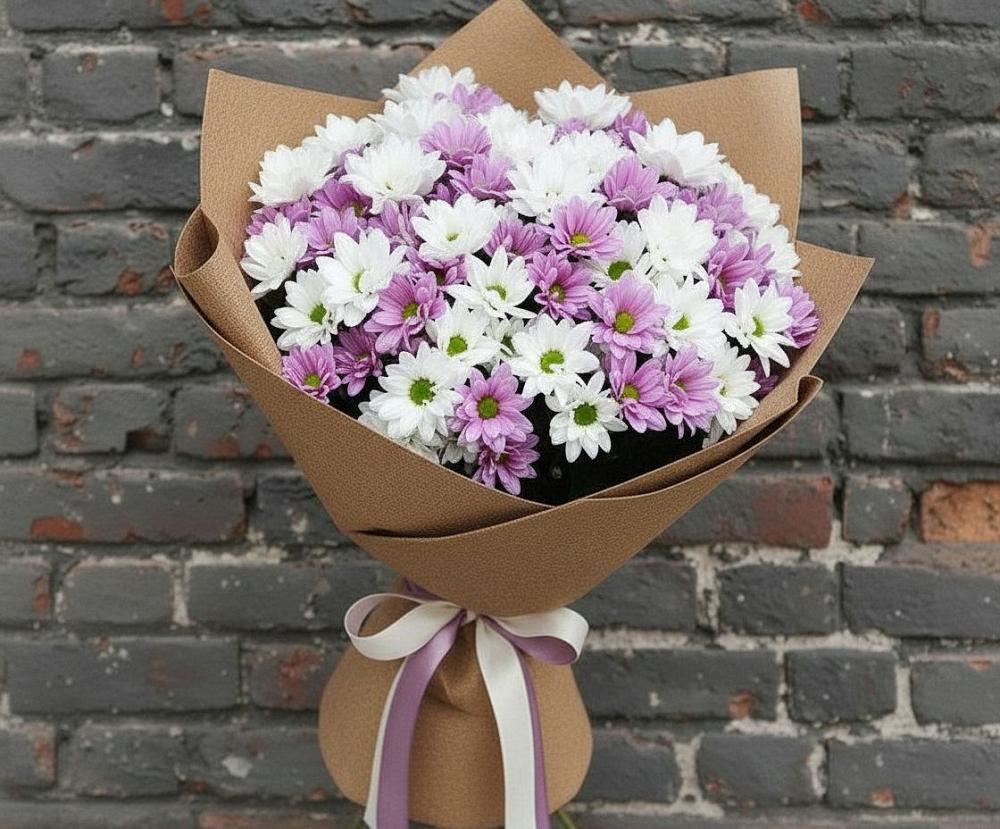 Букет цветов из: Хризантемы в Укромном