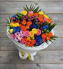 Букет цветов из:  Розы и Хризантемы в Укромном