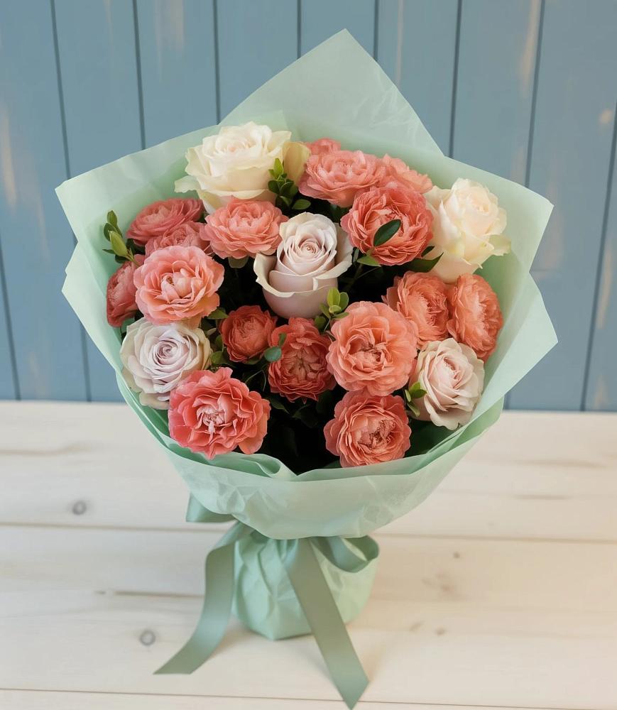 Букет цветов из: Розы в Укромном