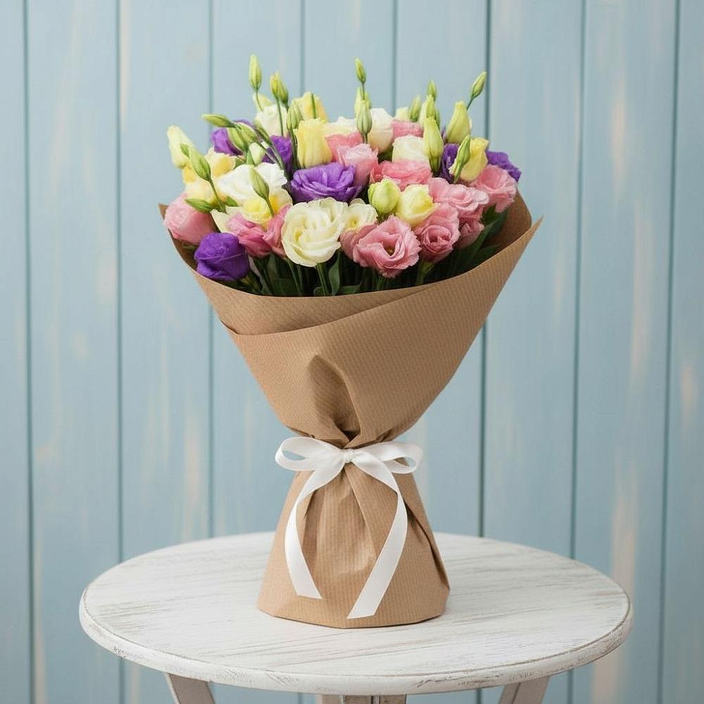 Букет цветов из: Лизиантусы в Укромном