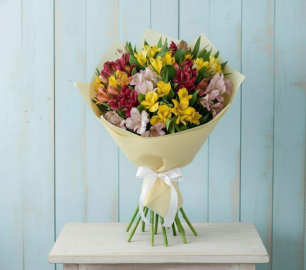 Букет цветов из: Альстромерии в Укромном