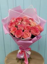 Букет 15 Розовых роз Равель в Укромном
