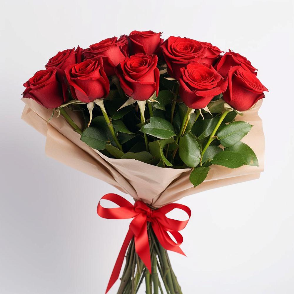 Букет 11 Красных роз Эдлесс Лав в Укромном